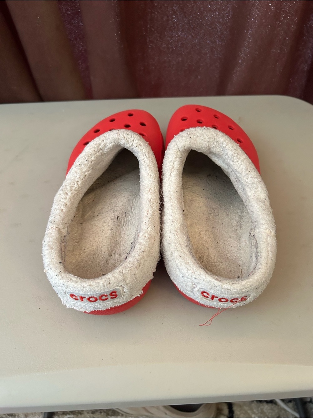 Crocs Red Shoes - Size M 7, W 9 - Picture 5 of 9